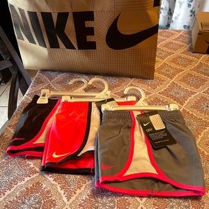 3 pairs Nike running shorts